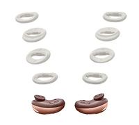 kwmobile 8x Auricolare Ricambio Compatibile con Samsung Galaxy Buds Live - Adattatori Antiscivolo Silicone Cuffie In-Ear bianco - 2 Misure