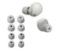 kwmobile 8x Auricolari di ricambio compatibile con Sony WF-1000XM5 / WF-1000XM4 Gommini sostitutivi in Silicone - 4 Misure - grigio chiaro