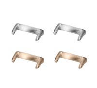 kwmobile Adattatore Cinturino Orologio Compatibile con Xiaomi Mi Band 10 / Mi Band 9/8 Smartwatch - Connettore Cinturino Metallo 14mm - Set da 4 Connettori Cinturini