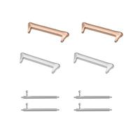 kwmobile Adattatore Cinturino Orologio Compatibile con Xiaomi Smart Band 8 PRO/Band 9 PRO/Redmi Watch 5 / Redmi Watch 4 Smartwatch - Connettore Cinturino Metallo 20mm - Set da 4 Connettori Cinturini