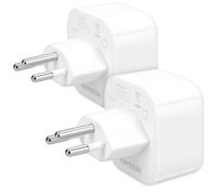 kwmobile Adattatore da Viaggio Svizzera Tipo J 2x Adattatori da Presa Schuko EU