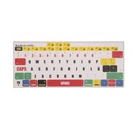 kwmobile Adesivi Tastiera Spagnola Compatibile con Apple MacBook Air 13" 2018 2019 2020 A1932 - Adesivo Copritastiera Layout Spagnolo QWERTY - Copri Tasti multicolore