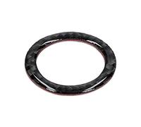kwmobile Anello Adesivo Bottone Start Stop Compatibile con BMW BMW Serie 3 E90/E91/E92/E93 - Cover Bordo Tasto Accensione in Carbonio Nero