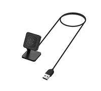 kwmobile Caricabatterie Orologio Fitness Compatibile con Fitbit Versa 4 / Sense 2 / Versa 3 / Sense - USB Charger Smart Watch - Stand Caricatore Smartwatch con Filo 100 cm