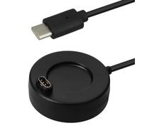 kwmobile Caricatore Compatibile con Garmin Venu SqMusic/Sq 2/Venu 2Plus/Fenix 7/vivoactive 4 - Caricabatterie USB C Activity Tracker - Cavo Fitness Watch 100 cm nero