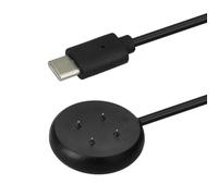kwmobile Caricatore Compatibile con Google Pixel Watch 3/2 /Fitbit Versa 4 3 2 - Caricabatterie USB C Activity Tracker - Cavo Fitness Watch 100 cm nero