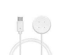 kwmobile Caricatore Compatibile con Google Pixel Watch 3 / Pixel Watch 2 / Fitbit Versa 4 3 2 / Ace LTE - Caricabatterie USB C Activity Tracker - Cavo Fitness Watch 100 cm Bianco