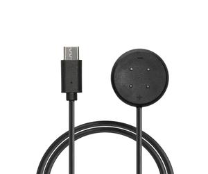 kwmobile Caricatore Compatibile con Google Pixel Watch 3 / Pixel Watch 2 / Fitbit Versa 4 3 2 / Ace LTE - Caricabatterie USB C Activity Tracker - Cavo Fitness Watch 100 cm Nero