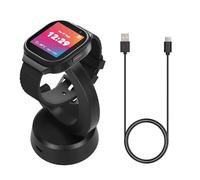kwmobile Caricatore Compatibile con Xplora X6 Play / X6 Pro Smartwatch - Cavo USB 100 cm e Stazione di Ricarica Smart Watch - nero