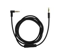 kwmobile Cavo Microfono Audio Compatibile con Beats Studio 3/2 / 1 / Solo 3/2 Cuffie - Cavetto di Ricambio 140cm con Telecomando Jack 3.5mm nero