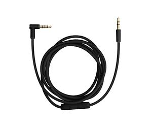 kwmobile Cavo Microfono Audio Compatibile con Beats Studio 3 / Solo 3 / Solo2 / Studio 2 / Studio 1 / Mixr Cuffie - Cavetto di Ricambio 140cm con Telecomando Jack 3.5mm nero