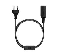 kwmobile Cavo Porta Lampada con Interruttore - Filo Elettrico Portalampada 3,5m per Lampadina E14 con Spina a due Poli per Attacco Corrente - Nero