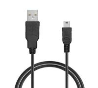kwmobile Cavo USB Compatibile con Garmin Edge 840 540 530 1030 / eTrex/GPSMAP/Drive/Oregon GPS - Cavo Ricarica per Navigatore Auto e Bici - Ricarica Veloce - 100 cm - nero