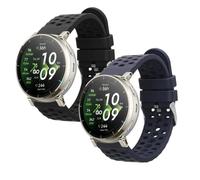 kwmobile Cinturini per Amazfit Active3 Premium, 2 cinturini di ricambio in silicone per smartwatch o fitness tracker