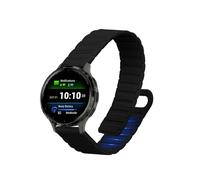 kwmobile Cinturino Compatibile con Garmin Venu 3S / Venu 2S - con Chiusura Magnetica in Silicone - Regolabile 14-22 cm - nero