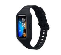 kwmobile Cinturino Compatibile con Huawei Band 9 / Band 8 7 6 Pro/Honor Band 7 6 - Cinturini Silicone nero 14-22 cm - Band e Bumper Anti Urto