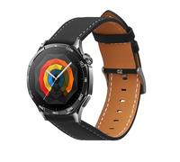 kwmobile Cinturino compatibile con Huawei Watch GT5 46mm / GT5 Pro 46mm / GT4 46mm / Watch GT3 SE - in vera pelle - Fascetta ca. 14-22 cm con fibbia nero/marrone