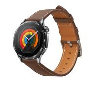 kwmobile Cinturino compatibile con Huawei Watch GT5 46mm / GT5 Pro 46mm / GT4 46mm / Watch GT3 SE - in vera pelle - Fascetta ca. 14-22 cm con fibbia marrone