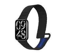 kwmobile Cinturino Compatibile con Xiaomi Smart Band 8 Pro/Band 9 Pro/Redmi Watch 5 / Redmi Watch 4 - con Chiusura Magnetica in Silicone - Regolabile 14-22 cm - nero