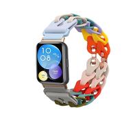 kwmobile Cinturino Orologio 14-22 cm Compatibile con Huawei Watch Fit 2 Cinturini - per Smartwatch Donna - in Silicone multicolore