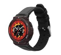 kwmobile Cinturino Pelle PU e Silicone Compatibile con Amazfit Active Edge (A2212) / Active Edge (A2213) Cinturino - Cinturini di Ricambio per Smartwatch nero