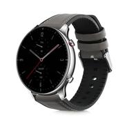 kwmobile Cinturino Pelle PU e Silicone Compatibile con Huami Amazfit GTR (47mm) / GTR 2 Cinturino - Cinturini di Ricambio per Smartwatch nero