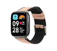 kwmobile Cinturino Pelle PU e Silicone Compatibile con Xiaomi Redmi Watch 3 Active/Redmi Watch 3 Lite Cinturino - Cinturini di Ricambio per Smartwatch rosa antico
