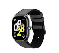 kwmobile Cinturino Pelle PU e Silicone Compatibile con Xiaomi Redmi Watch 5 & 4 / Smart Band 8 Pro/Smart Band 9 Pro Cinturino - Cinturini di Ricambio per Smartwatch grigio