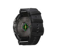 kwmobile Cinturino per Garmin 22mm Fenix 8 47mm / Tactix 8 47mm / Instinct 45mm / Epix Cinturino Smartwatch - Cinghietta di Ricambio per Fitness Tracker - Montaggio Facile - nero
