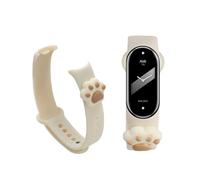 kwmobile Cinturino Ricambio Orologio Bambino Compatibile con Xiaomi Smart Band 10 / Smart Band 9/8 Smartwatch - Cinturini Orologi Bambini - gatto