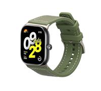 kwmobile Cinturino Ricambio Orologio Smartwatch Compatibile con Xiaomi Redmi Watch 4 / Band 8 Pro/Band 9 Pro Wristband - Cinturini Orologi Silicone e Nylon - verde scuro