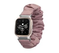kwmobile Cinturino Ricambio Smartwatch Compatibile con Garmin Venu Sq 2 Music/Sq 2 / Vivoactive 6 / Vivoactive 5 - Elastico Capelli Morbido lavanda 14-19 cm