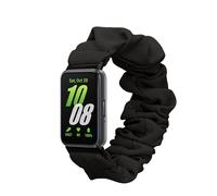 kwmobile Cinturino Ricambio Smartwatch Compatibile con Samsung Galaxy Fit 3 - Elastico Capelli Morbido Nero 14-19 cm