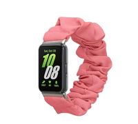 kwmobile Cinturino Ricambio Smartwatch Compatibile con Samsung Galaxy Fit 3 - Elastico Capelli Morbido rosa 14-19 cm
