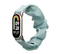 kwmobile Cinturino Ricambio Smartwatch Compatibile con Xiaomi Mi Band 10 / Mi Band 9/8 - Elastico Capelli Morbido verde 14-19 cm