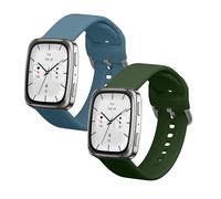 kwmobile Cinturino Silicone con Fibbia Compatibile con 20mm Amazfit Active 2/2 Square/Active Edge/Bip 3 / GTS 3 4 Cinturino - Cinturini 14-22 cm