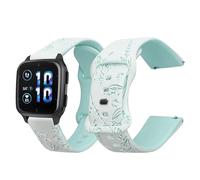 kwmobile Cinturino Smartwatch Compatibile con Garmin Venu Sq 2 Music/Sq 2 / Vivoactive 6 / Vivoactive 5 - Cinturino di Ricambio per Fitness Tracker - in Silicone con Fibbia - Rilievo Petrolio