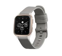 kwmobile Cinturino TPU Silicone con Fibbia Compatibile con Garmin Venu Sq 2 Music/Sq 2 / Vivoactive 6 / Vivoactive 5 Cinturino - Cinturini 14-22 cm grigio
