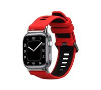 kwmobile Cinturino TPU Silicone con Fibbia Compatibile con Huawei Watch D2 Cinturino - Cinturini 14-22 cm rosso/nero