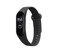 kwmobile Cinturino TPU Silicone con Fibbia Compatibile con Xiaomi Mi Band 4 / Mi Band 3 Cinturino - Cinturini 14-22 cm nero