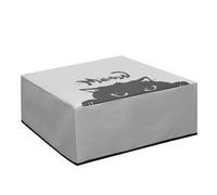 kwmobile Copertina Antipolvere Compatibile con Epson Eco Tank ET-2826/2800 - Copri Stampante - Copertura Protettiva - Fodera in Grigio/Nero