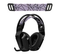 kwmobile Copri Cuffie Compatibile con Logitech G733 / G335 / G535 Archetto - Fascia di Ricambio in Nylon - Banda Elastica - Accessori Gaming - nero/viola