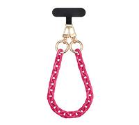 kwmobile Cordino per Cellulare Universale - Ciondolo per Cellulare - Laccio per Cellulare - Catena Cellulare - Catenella per Telefono 35 x 1,4cm Fucsia