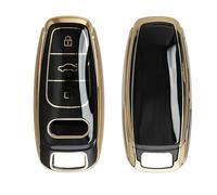 kwmobile Cover Chiave Auto Compatibile con Audi A6 A7 A8 Q7 Q8 E-Tron 3-Pulsanti Chiave Keyless - Custodia Chiavi Auto Copri Telecomando - Copertina Chiave - Copertura in Silicone TPU