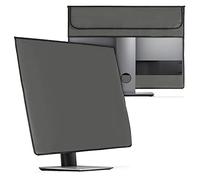 kwmobile Cover Compatibile con 27-28" Monitor - Fodero per Monitor - Copertura Antipolvere Schermo PC con 2 Tasche Extra - Grigio Scuro