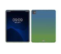 kwmobile Cover Compatibile con Apple iPad PRO 13" (2024) - Custodia Cover Tablet in Silicone TPU - Copertina Protettiva Tab - Backcover - 2 Colori Blu/Verde/Trasparente