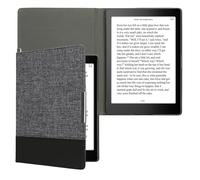 kwmobile Cover compatibile con Kobo Aura ONE - Custodia a libro in tela e pelle PU - Flip Case per eReader
