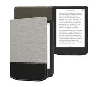 kwmobile Cover Compatibile con Pocketbook Verse/PRO/Color/Vivlio Light - Custodia a Libro in Tela e Pelle PU - Flip Case per eReader
