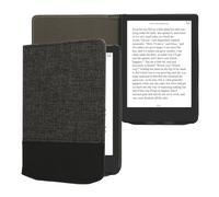 kwmobile Cover compatibile con Pocketbook Verse/Verse Lite/Pro/Color/Vivlio Light HD - Custodia a libro in tela e pelle PU - Flip Case per eReader
