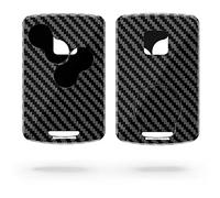 kwmobile Cover copri-chiave compatibile con Renault con 4 tasti (solo Keyless Go) - Guscio protettivo chiavi auto - copertina in plastica rigida - Effetto Carbonio nero